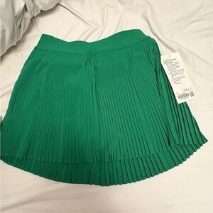 Lululemon Tennis Green Pleated Women's Skirt